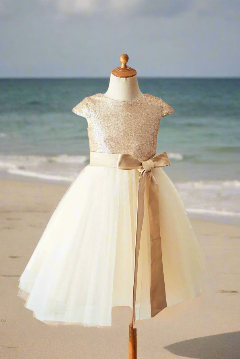 Champagne Gold Party Dress