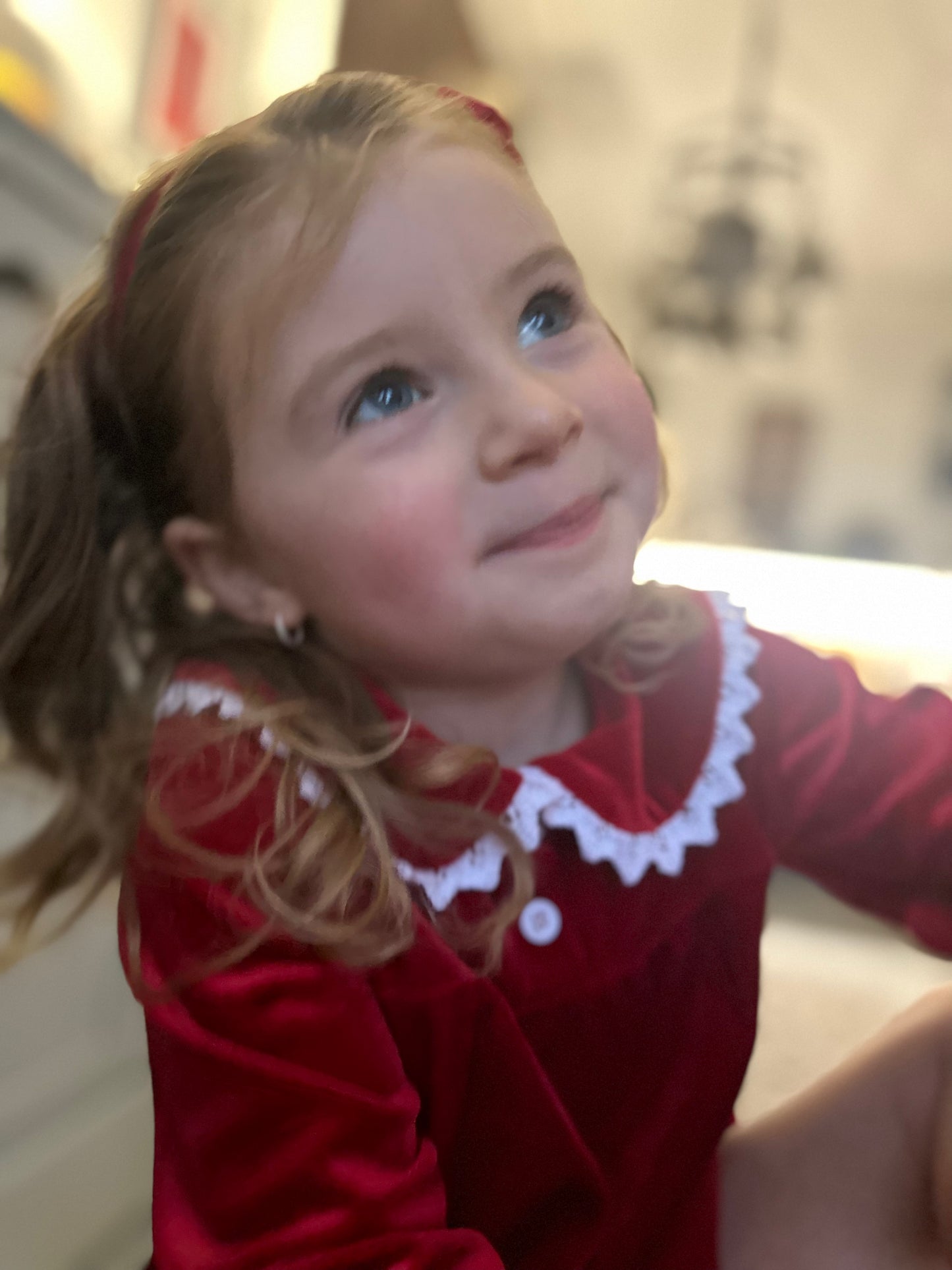 Christmas Nightdress - Red Velvet Christmas Nightgown - Little Babybox