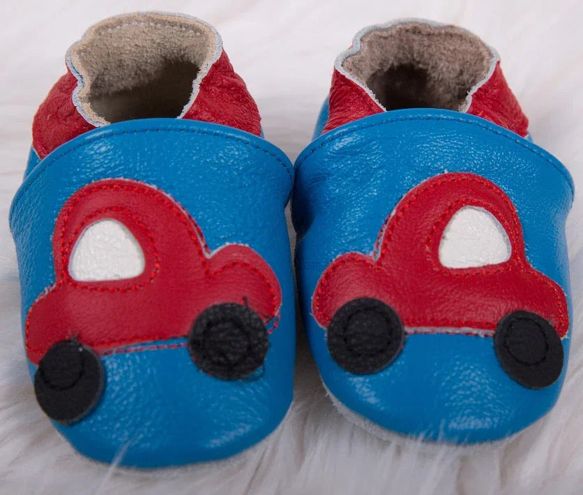 First Steps Baby Shoes - Little Car - Little Babybox