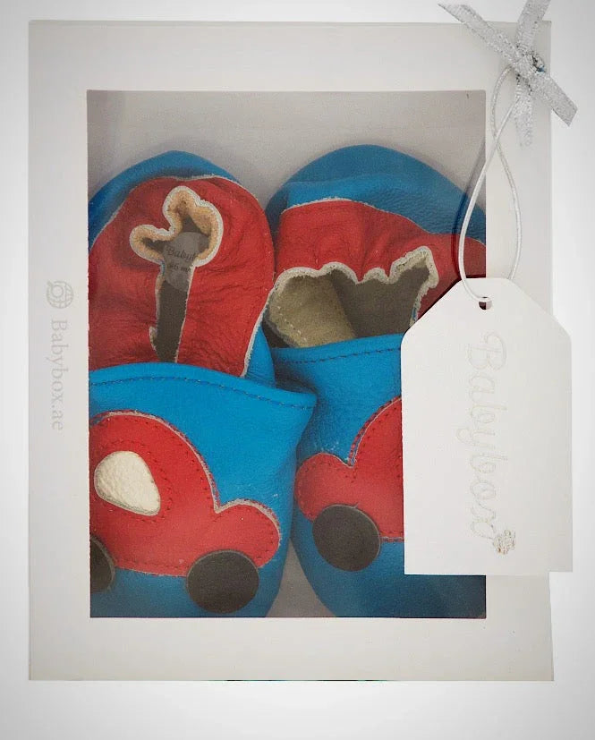 First Steps Baby Shoes - Little Car - Little Babybox