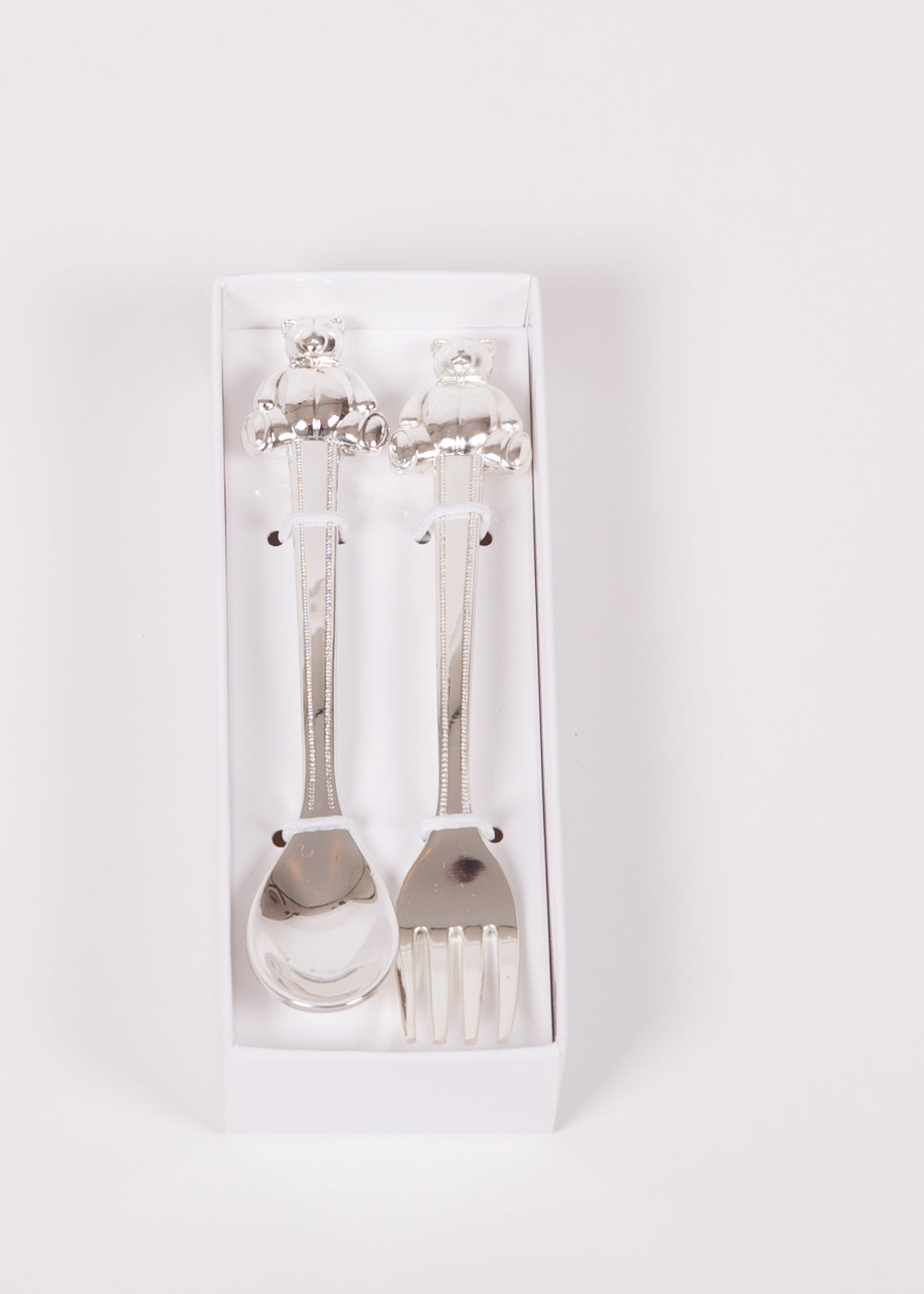 Silver Plated Teddy Bear Cutlery Set - Keepsake Gift