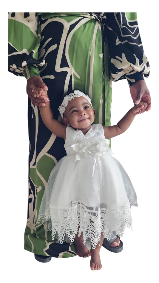 Baby wearing savannah special occasion dress