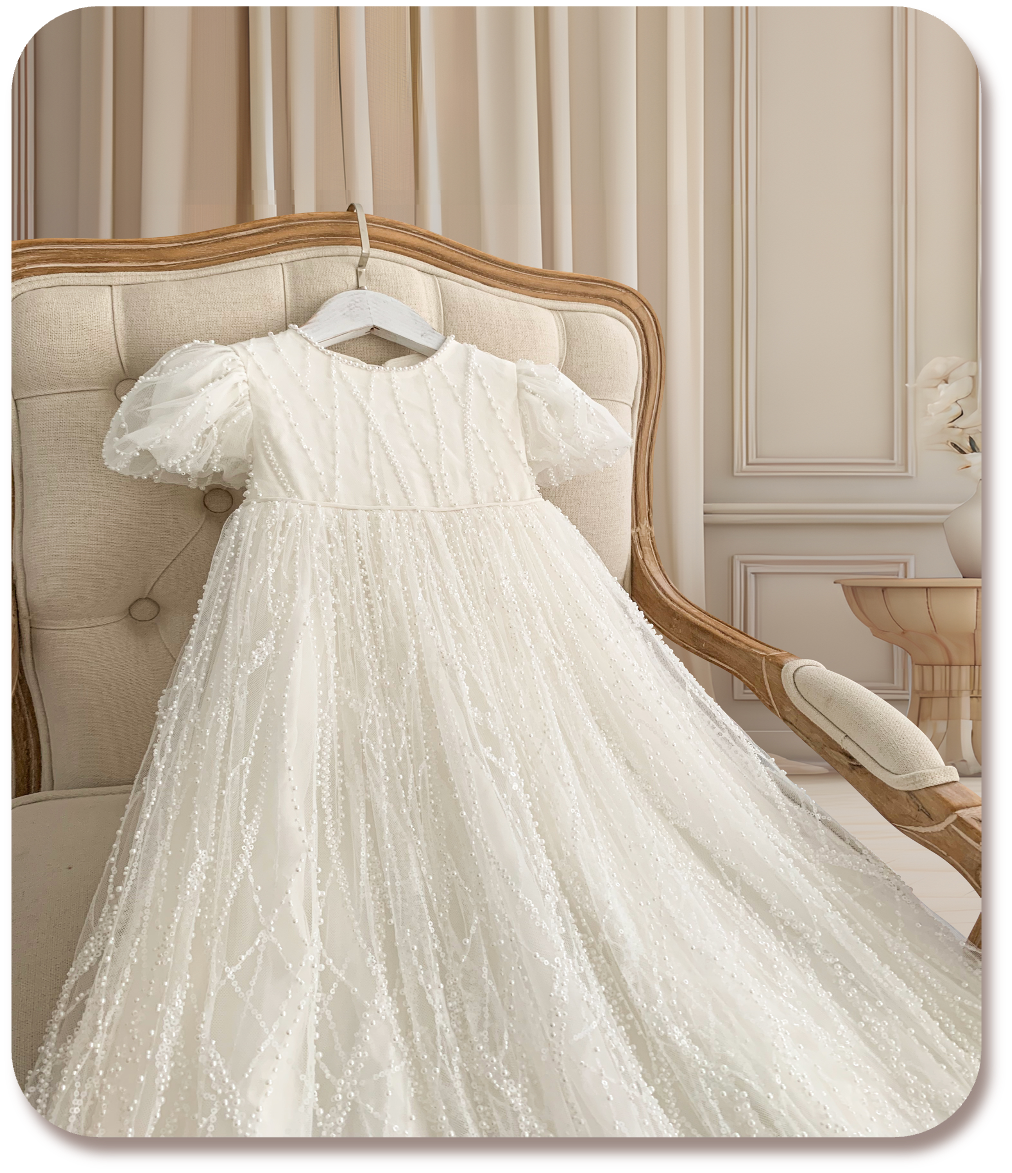 Darcy Heirloom Christening Gown - Little Babybox UK