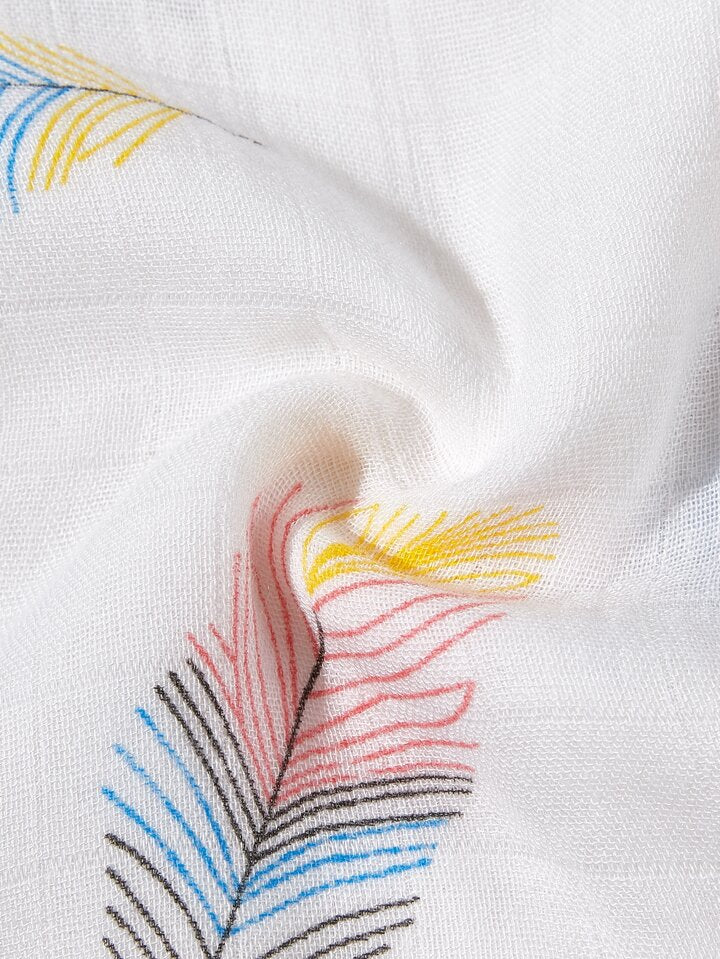 Feather Pattern Swaddle - Little Babybox