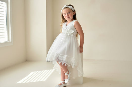 Amélie Ivory Lace Special Occasion Dress - Little Babybox