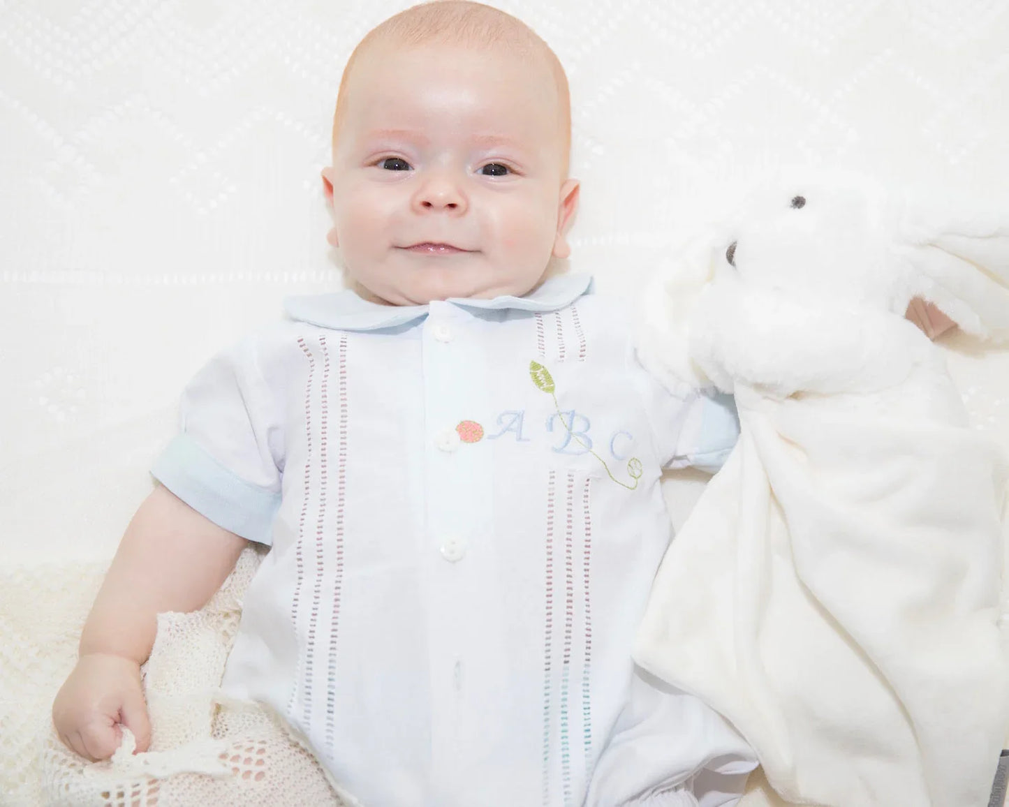 Traditional baby romper with Bunny Boo Plush Toy - Little Babybox